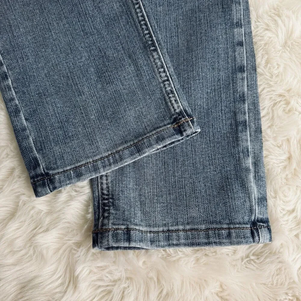 Maurices M Jeans Classic Straight 0 Short (27x29) Blue Stretch Mid Rise Womens